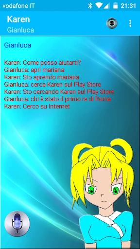 Karen opens Mariana and searches the Play Store